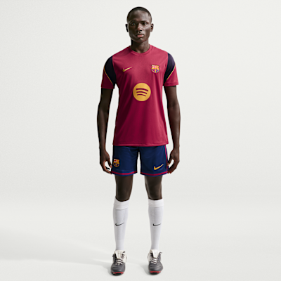 Nike FC Barcelona Strike Nike Dri-FIT Kısa Kollu Erkek Futbol Üstü görsel 3