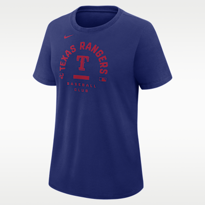 Playera Nike Dri-FIT de la MLB para mujer Texas Rangers Authentic Collection Early Work