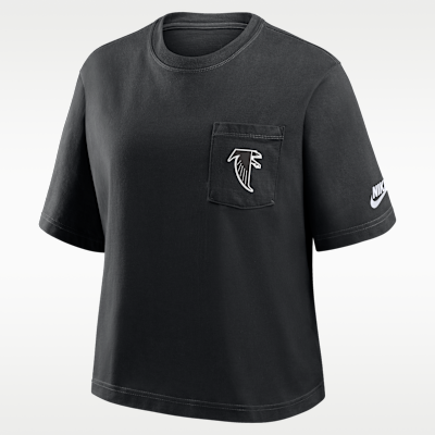 Atlanta Falcons Rewind Pocket Boxy Women's Nike NFL T-Shirt