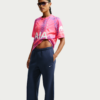 Nike Studio Fleece Orta Kalınlıkta Normal Belli Açık Paçalı Kadın Eşofman Altı görsel 4
