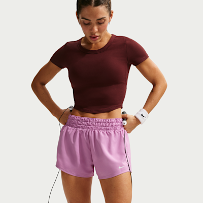 Nike One Dri-FIT Normal Belli 8 cm Slip Astarlı Kadın Şortu görsel 4