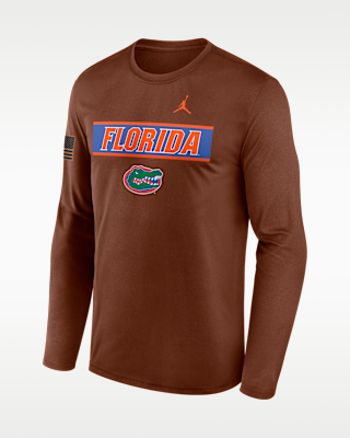 Мужская футболка Florida 2026 Military Appreciation Legend Jordan Brand Dri-FIT College Long-Sleeve