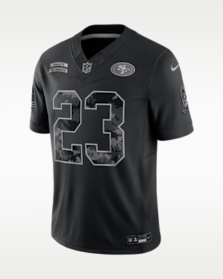 Мужские джерси Christian McCaffrey San Francisco 49ers Salute to Service Nike Dri-FIT NFL Limited Jersey