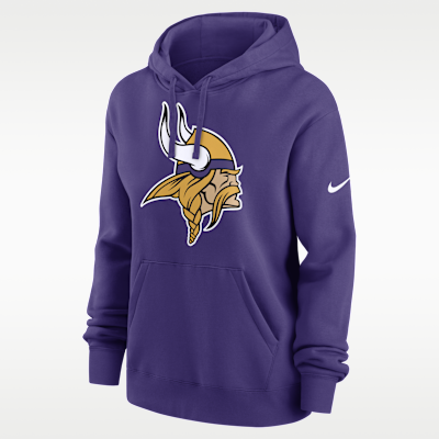 Sudadera con gorro sin cierre Nike de la NFL para mujer Minnesota Vikings Club