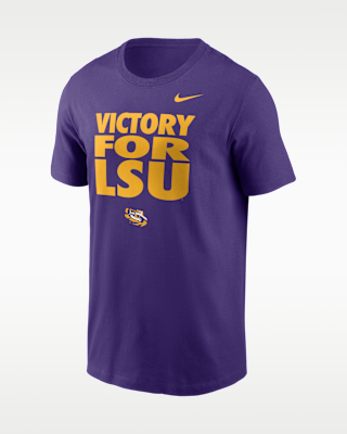 Мужская футболка LSU Sideline Slogan Nike Dri-FIT College Long-Sleeve