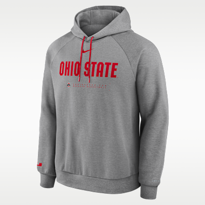 Ohio State Courtside Basketball Practice Men's Nike Dri-FIT Pullover Hoodie