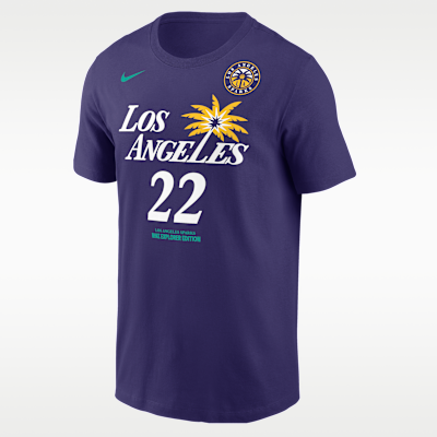 Playera Nike de la WNBA para hombre Cameron Brink Los Angeles Sparks