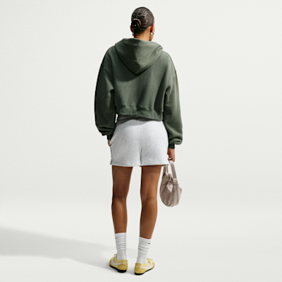 Nike Studio Fleece Orta Kalınlıkta Normal Belli Kadın Şortu görsel 5