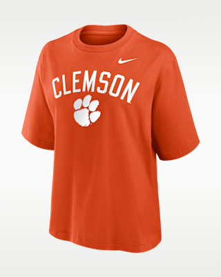 Женская футболка Clemson Arch Over Logo Boxy Nike College