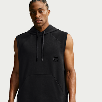 Nike N.A.C. Dri-FIT Fleece Kolsuz Kapüşonlu Erkek Antrenman Üstü