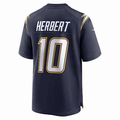 Justin Herbert Los Angeles Chargers Men's Nike NFL Game Jersey