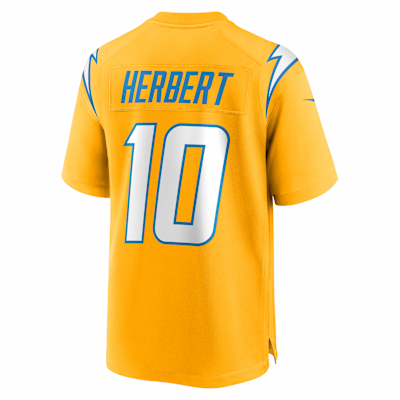 Justin Herbert Los Angeles Chargers Men's Nike NFL Game Jersey