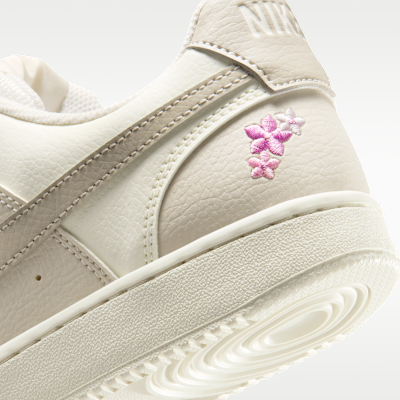 Nike Court Vision Low SE "Stitched Floral" Kadın Ayakkabısı görsel 8