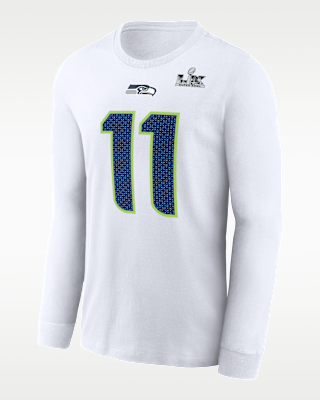 Jaxon Smith-Njigba Seattle Seahawks Super Bowl LX Men's Nike NFL Long-Sleeve T-Shirt
