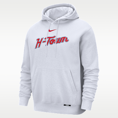 Sudadera con gorro sin cierre Nike Basketball Club para hombre Houston Rockets City Edition