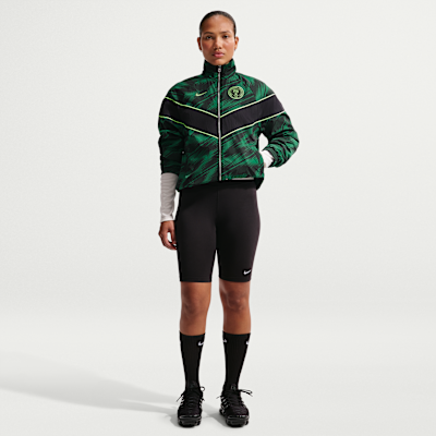 Nike Nijerya Windrunner Nike UV Dokuma Kadın Futbol Ceketi görsel 4