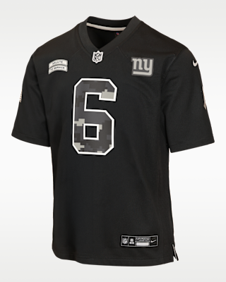 Детские джерси Jaxson Dart New York Giants Salute to Service Big Kids' Nike NFL Game Jersey