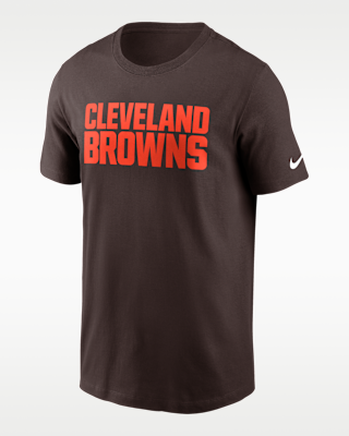 Мужская футболка Cleveland Browns Primetime Wordmark Essential Nike NFL