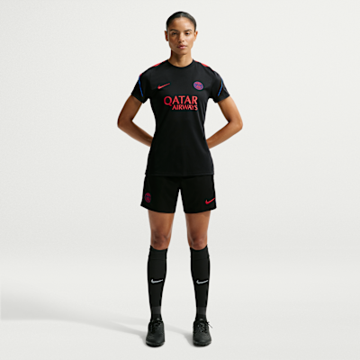 Nike Paris Saint-Germain Strike Nike Dri-FIT Kısa Kollu Kadın Futbol Üstü görsel 4