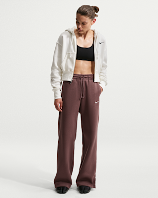 Женские Nike Sportswear Phoenix Fleece High-Waisted Wide-Leg Pants