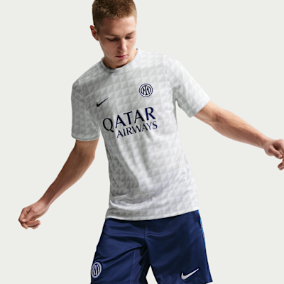 Nike Inter Milan Nike Dri-FIT Maç Öncesi Erkek Futbol Üstü görsel 3