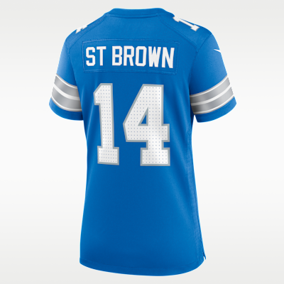Amon-Ra St. Brown Detroit Lions Women's Nike NFL Game Football Jersey