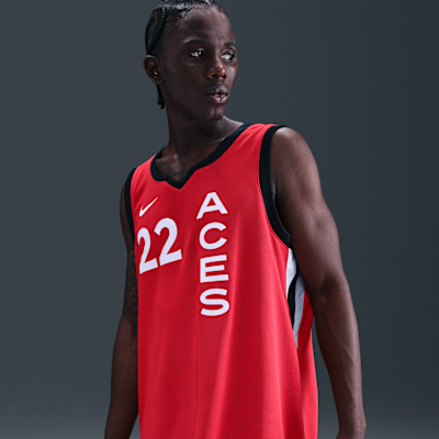 Jersey Nike Dri-FIT de la WNBA Victory A'ja Wilson Las Vegas Aces 2024 Rebel Edition