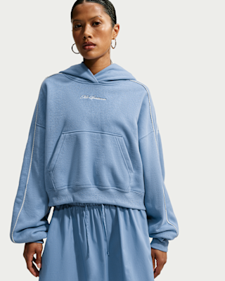 Женское худи Nike Studio Fleece Medium Weight Cropped Pullover Hoodie