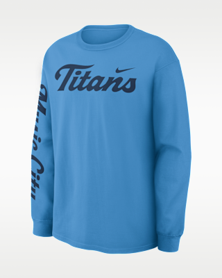 Мужская футболка Tennessee Titans Rivalries Collection Max90 Nike NFL Long-Sleeve