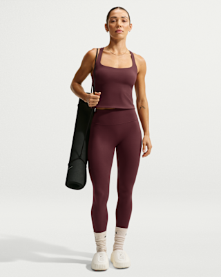 Женские тайтсы Nike Zenvy High-Waisted 7/8 Leggings with No Front Seam