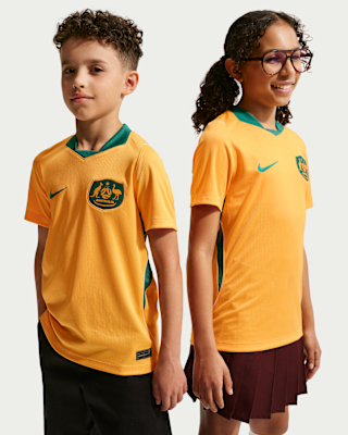 Детские джерси Australia 2026 Stadium Home Big Kids' Nike Dri-FIT Soccer Jersey