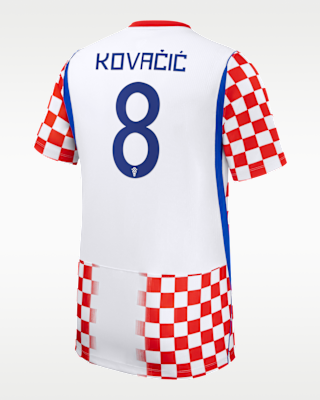 Мужские джерси Mateo Kovačić Croatia National Team 2026 Stadium Home Nike Dri-FIT Soccer Jersey
