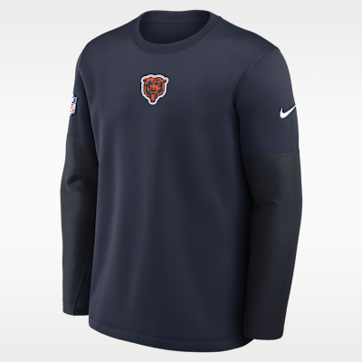 Chicago Bears Scripted To Win Sideline Coach Men's Nike Therma-FIT NFL Long-Sleeve T-Shirt