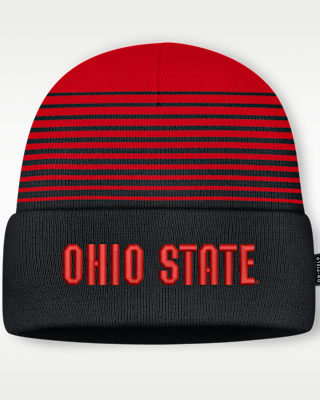 Женские Ohio State Sideline Utility Nike College Cuffed Beanie