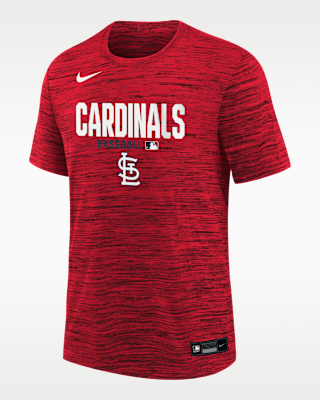 Детская футболка St. Louis Cardinals Authentic Collection Velocity Big Kids' Nike Dri-FIT MLB