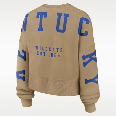 Sudadera de cuello redondo sin cierre universitaria Nike para mujer Kentucky Phoenix 2_Hit