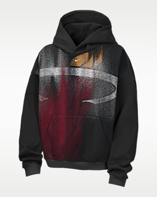 Детское худи Miami Heat Big Kids' Nike Basketball Hoodie для баскетбола