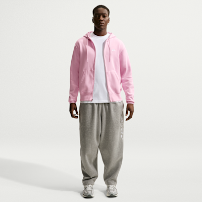 Nike Club Tam Boy Fermuarlı Fleece Erkek Kapüşonlu Üstü görsel 4
