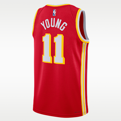 Jersey Nike Dri-FIT de la NBA Swingman para hombre Atlanta Hawks Icon Edition