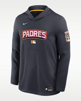 Мужские  San Diego Padres City Connect Nike Dri-FIT MLB Long-Sleeve Hooded Top