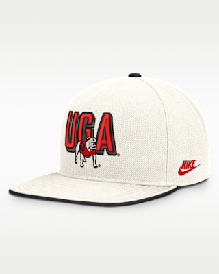 Мужские Georgia Legacy Letter Mascot Pro Nike Dri-FIT College Adjustable Hat
