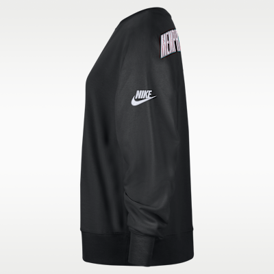 Sudadera de cuello redondo premium de tejido Fleece Nike de la NBA Phoenix para mujer de los Memphis Grizzlies Hardwood Classics