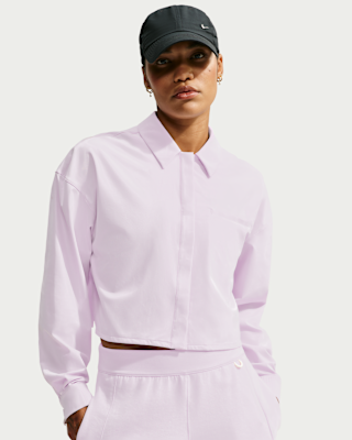 Женские Nike 24.7 PerfectStretch Dri-FIT UV Protection Cropped Long-Sleeve Shirt
