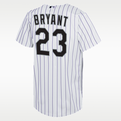 Jersey Nike de la MLB Replica para niños talla grande Kris Bryant Colorado Rockies