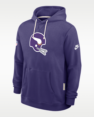 Мужское худи Minnesota Vikings Alt Offensive Set Play Sideline Nike Dri-FIT NFL Pullover Hoodie