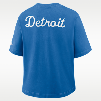 Detroit Lions Rewind Pocket Boxy Women's Nike NFL T-Shirt