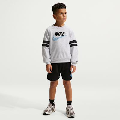 Nike Sportswear In The Zone Little Kids' French Terry Oversized Crew