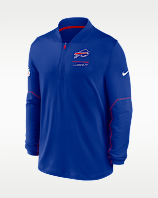 Мужские Buffalo Bills Sideline Nike Dri-FIT NFL 1/2-Zip Top