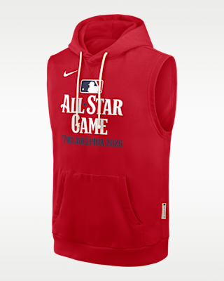 Мужское худи 2026 All-Star Game Authentic Collection Nike Dri-FIT MLB Sleeveless Pullover Hoodie