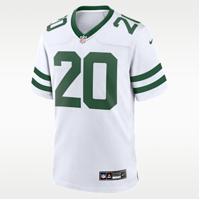 Jersey de fútbol americano Nike de la NFL Game para hombre Breece Hall New York Jets